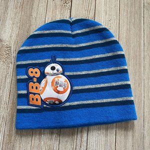 Star Wars Boys Kid OSFM One Size Fits Most BB-8 Stripe Knit Beanie Force Awakens